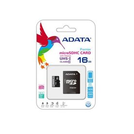Карта памет Adata Micro SD 16GB Class 10 и адаптер 